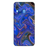 Samsung Galaxy A40 Uyumlu Kılıf Mavi Delisi (5) Koruma Kabı Mermer