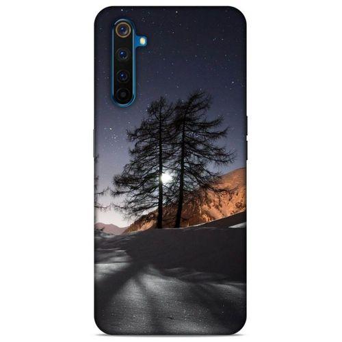 Lopard Oppo Realme 6 Pro Uyumlu Kılıf Gece'S (48) Bumper Kılıf Kış Manzara