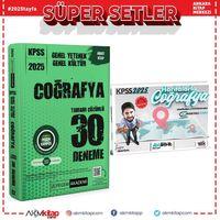 Pegem KPSS Coğrafya Deneme ve Hocawebde Haritalarla Coğrafya Seti 2 Kitap