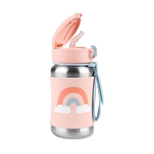 Skip Hop Pipetli Paslanmaz Çelik Suluk 350ml Gökkuşağı