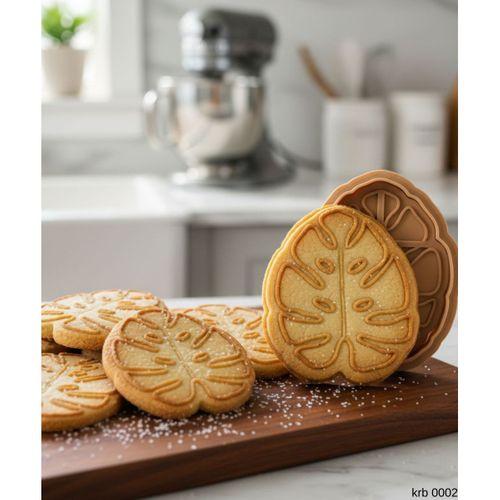 Monstera Yaprak Sekillendirici Kalip Kurabiye Hamur Kesici Oyun ve Seker Hamuru Seti