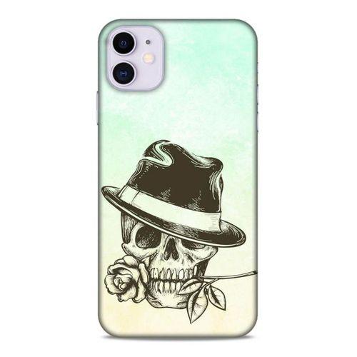 Lopard Apple Iphone 11 Uyumlu Kılıf Tattoo's (23) Ultra Koruma Kılıfı Çiçekli İskelet