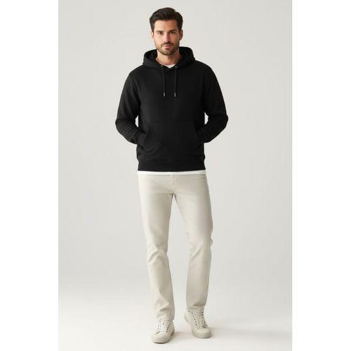 Erkek Kapşonlu Rahat Kalıp İçi Polarlı 3 iplik Kalın SweatShırt spr25sw55