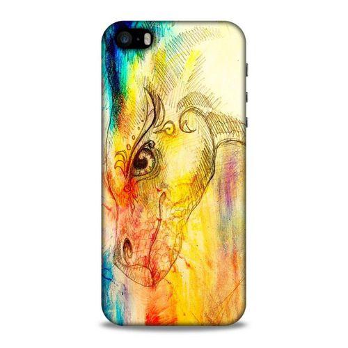 Lopard Apple iPhone SE Uyumlu Kılıf Manipülasyon ☻ (35) Fit Design Kılıf Baskılı