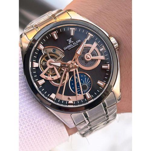 Daniel Klein Otomatik Erkek Kol Saati 30 Metre Suya Dayanıklı Çelik Kordon + Bileklik Hediyeli VS.BLKT.0700