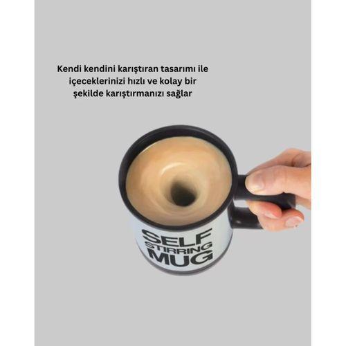 Otomatik Karıştıran Akıllı Kupa – Paslanmaz Çelik, Isı Korumalı