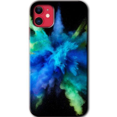 iPhone 11 Kılıf Baskılı Kapak - Karışım 1 +Tam Ekran Koruyucu