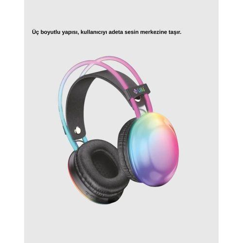 Ergonomik Rgb Bluetooth Kulaklık 3d Ses Yeni Nesil