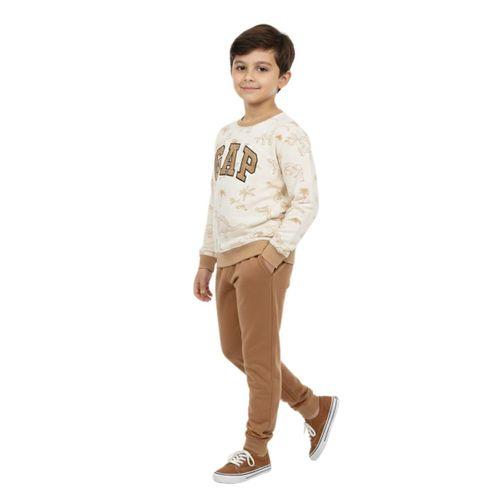 Erkek Çocuk Önü Baskılı Sweatshirt Ve Eşofman Alt Takım BGL-ST05251