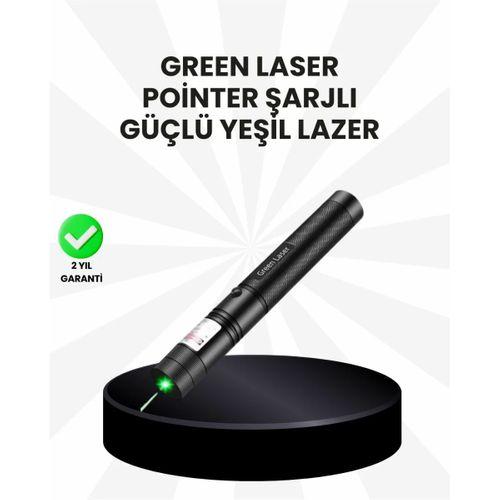 Yüksek Güçlü Yeşil Lazer Pointer 5000mw Şarjlı