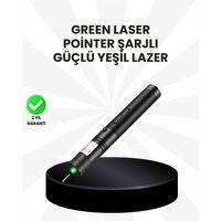 Yüksek Güçlü Yeşil Lazer Pointer 5000mw Şarjlı