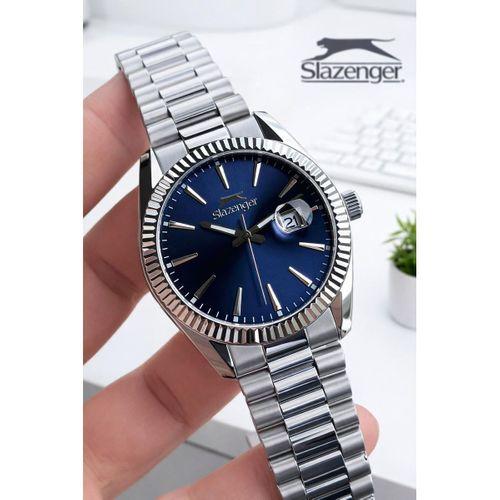 Slazenger İtalyan Tasarım Bileklik Hediyeli 2 Yıl Garantili 10 Atm Çelik Erkek Kol Saat ESL2583E390