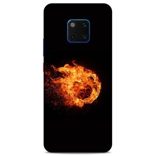 Lopard Huawei Mate 20 Pro Uyumlu Kılıf FireX (29) Arka Koruma Kılıfı Ateş Topu