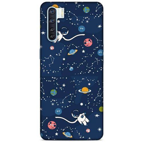 Oppo A91 Uyumlu Kılıf Mavi Delisi (21) Koruyucu Kapak Uzay
