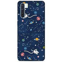 Oppo A91 Uyumlu Kılıf Mavi Delisi (21) Koruyucu Kapak Uzay