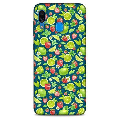Frutix Çilek Lime  01 Samsung Galaxy A30 Kılıf Desenli Silikon