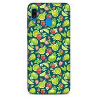 Frutix Çilek Lime  01 Samsung Galaxy A30 Kılıf Desenli Silikon