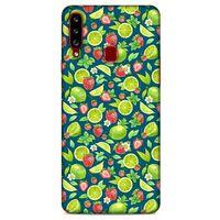 Frutix Çilek Lime 01 Samsung Galaxy A20s Kılıf Desenli Silikon