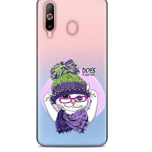 Zoologix (92) Samsung Galaxy A60 Şeffaf Kılıf Silikon Desenli