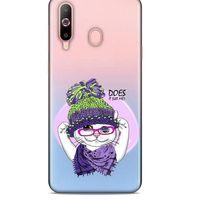 Zoologix (92) Samsung Galaxy A60 Şeffaf Kılıf Silikon Desenli