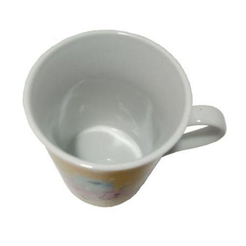 Porselen Kupa,Bardak Çiçek Desenli 7,5X7,5X10Cm