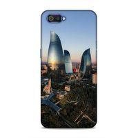 Realme C2 Uyumlu Kılıf Azarbaijan (32) Soft Silikon Kılıf Azerbaycan Kuleleri