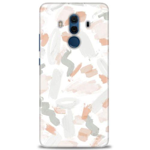 Huawei Mate 10 Pro Kılıf HD Baskılı Kılıf - Fırça Darbeleri + Tam Ekran Koruyucu