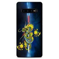 Lopard Samsung Galaxy S10 Plus Uyumlu Kılıf Tattoo's (2) Kabı Ejderha Dövmesi