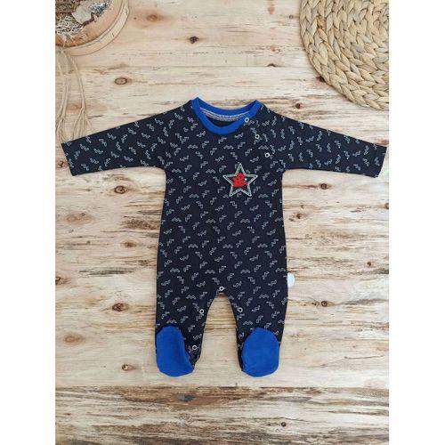 0-3 3-6 6-9 Ay Star Baby Baskılı Çıt Çıt Kapama Erkek Bebek Tulum Siyah