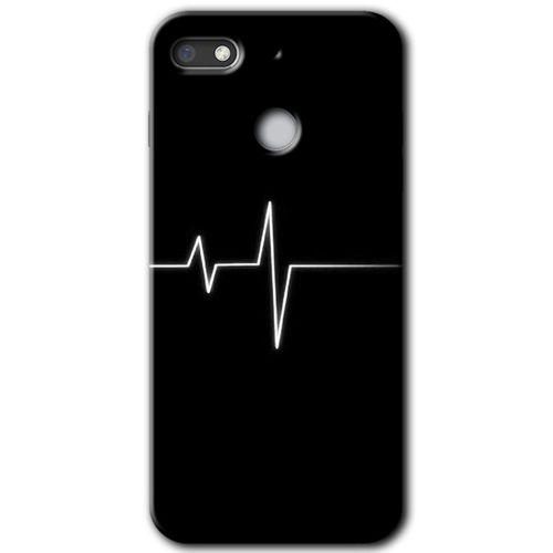 General Mobile GM 8 Go Kılıf HD Desen Baskılı Arka Kapak + Temperli Cam - Heart Rytm