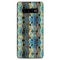 Samsung Galaxy S10 Plus Kılıf Baskılı Özel Seri Taşlı (28) Arka Kapak