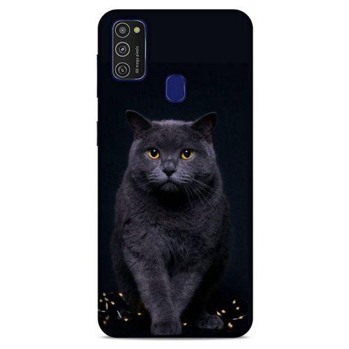 Lopard Samsung Galaxy M21 Uyumlu Kılıf Kediler (47) Crystal Flex Kılıf Scottish Fold