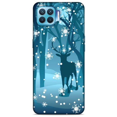 Oppo Reno 4 Lite Kılıf Snowix (28) Arka Kapak Mavi Koyu