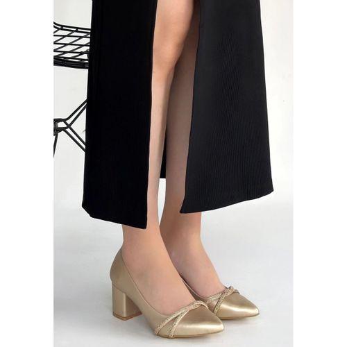 Rewin Gold Cilt Topuklu Ayakkabı