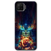 Oppo A73 Kılıf Baskılı Kapak - Ballı Baykuş + 5D Tam Kaplayan Cam