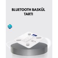 Bluetooth Akıllı Tartı – 8 Fonksiyonlu Dijital Baskül, 180 Kg Kapasiteli