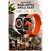 Bluetooth Bağlantılı 49mm Dokunmatik Akıllı Saat Sağlık Ve Spor Takip Özellikli