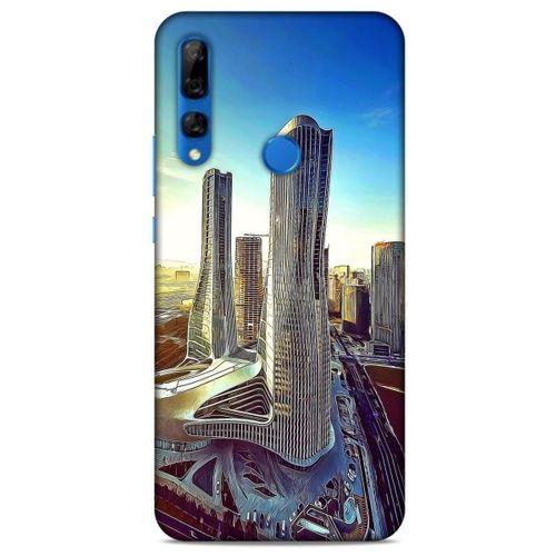 Huawei Y9 Prime 2019 Kılıf Dünya Mimarisi (50) Shockproof Kılıf Pin On Towers
