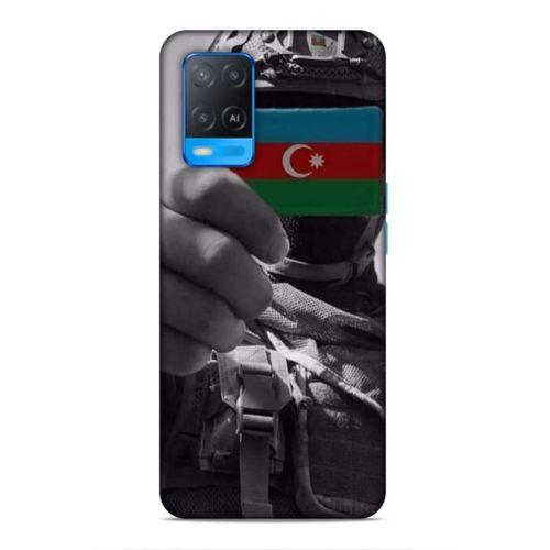 Oppo A54 4G Uyumlu Kılıf Azarbaijan (40) Fit Silikon Kılıf Asker