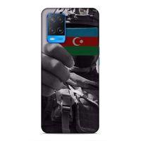 Oppo A54 4G Uyumlu Kılıf Azarbaijan (40) Fit Silikon Kılıf Asker