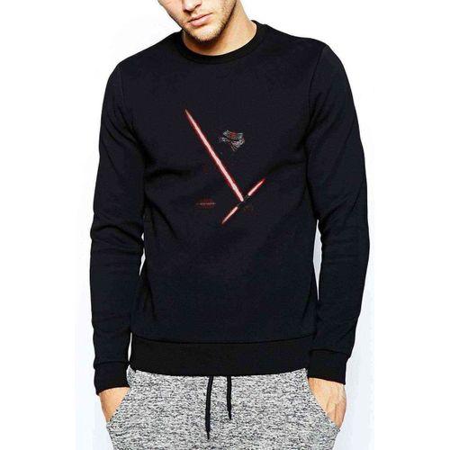 Kylo Ren Baskılı Siyah Erkek Sweatshirt