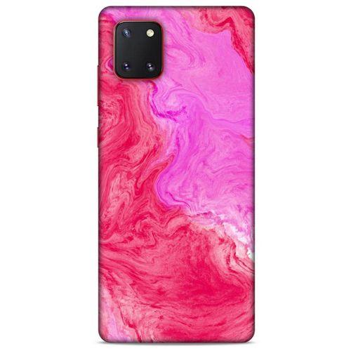 Samsung Galaxy Note 10 Lite Uyumlu Kılıf Pembe Delisi (11) Tam Koruma Mermer