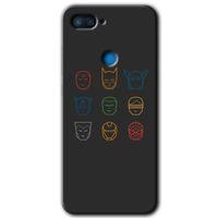 Xiaomi Mi 8 Lite HD Baskılı Kılıf + 9D Tam Ekran Koruyucu - Avengers Minimalism