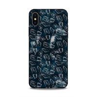 Apple iPhone XS Uyumlu Kılıf Utopia (30) Silicone Case Pembe Yeşil