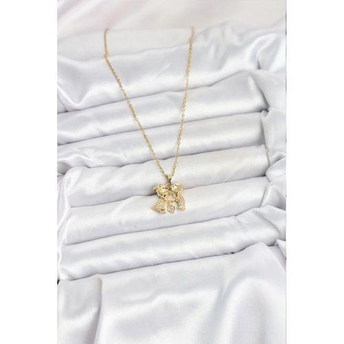 316L Çelik Zincir Gold Renk Erkek Kız Model Kadın Kolye