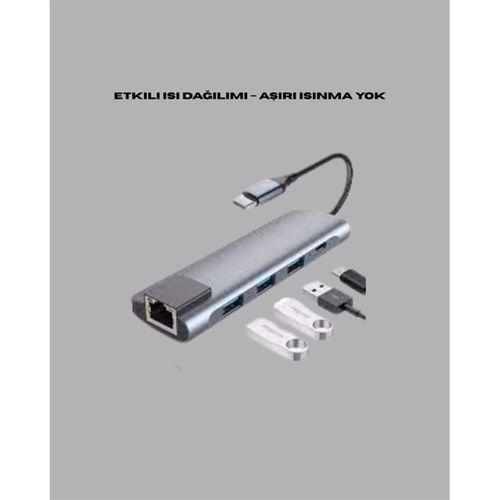 4k Hdmı Çıkışlı, Gigabit Ethernet'li Usb‑c Çoklu Port Hub