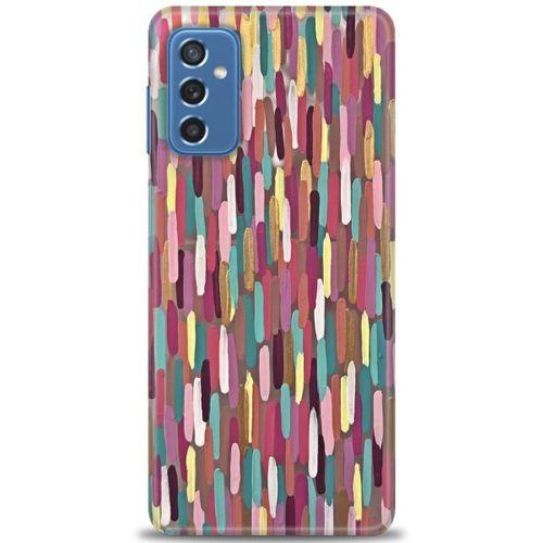 Samsung Galaxy M52 5G Kılıf HD Baskılı Kılıf - Renk Renk + Tam Ekran Koruyucu