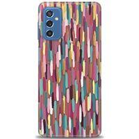 Samsung Galaxy M52 5G Kılıf HD Baskılı Kılıf - Renk Renk + Tam Ekran Koruyucu