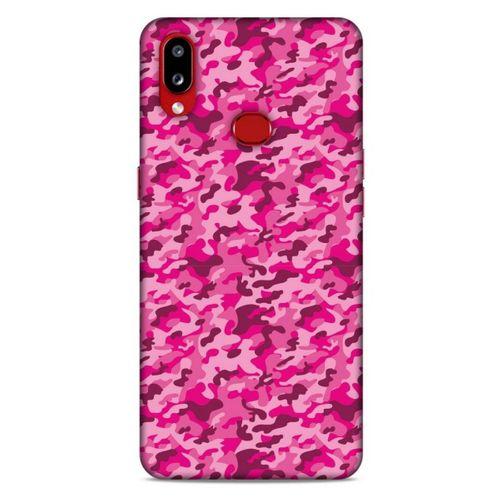 Samsung Galaxy A10s Uyumlu Kılıf Pembe Delisi (32) Soft Silikon Kılıf Kamuflaj