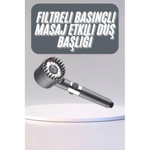 Yüksek Performanslı Masaj Etkili Su Tasarruflu Duş Başlığı Krom Kaplama Uzun Ömürlü
